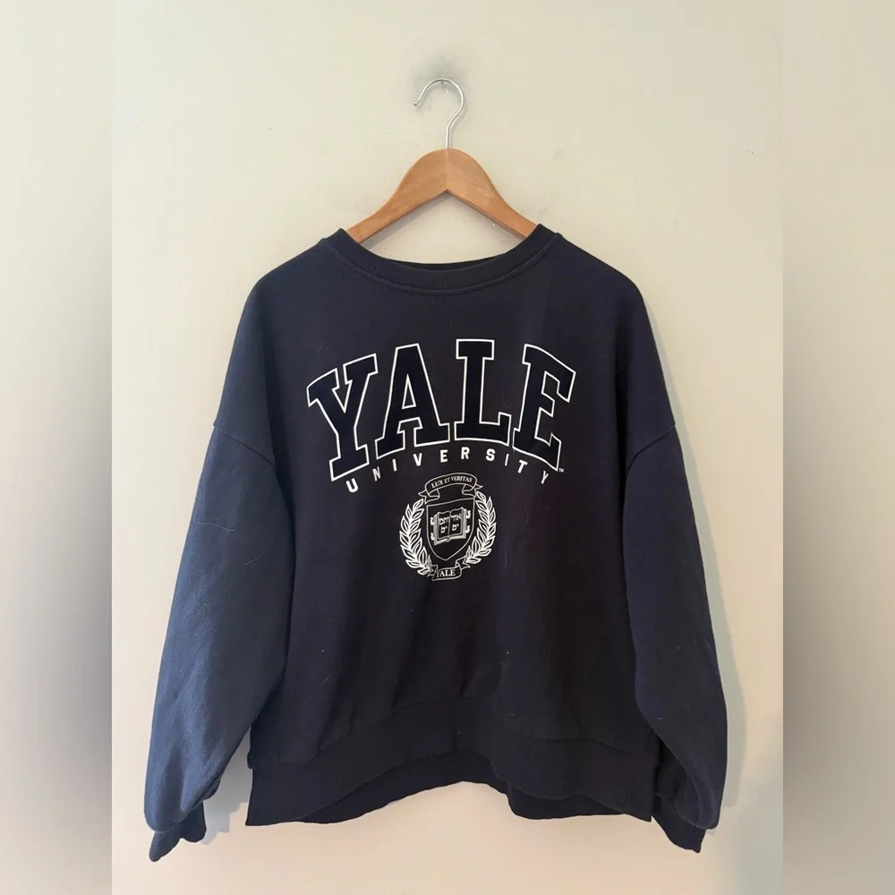 Yale university Women's Blue Sweatshirt Yale top blue sweatshirt womens 1X